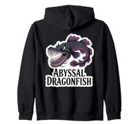 ABYSSAL DRAGONFISH Monster Fish Angler Mythical Creature Zip Hoodie