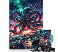 Abyssal Titan at Dusk 1000 Piece Jigsaws for Adults Puzzle Brain Calisthen Clear Color Hard Challenge Furniture Decor (50x75cm)