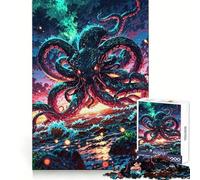 Abyssal Titan at Dusk 1000 Piece Jigsaws for Adults Puzzle Brain Calisthen Clear Color Hard Challenge Furniture Decor (50x75cm)