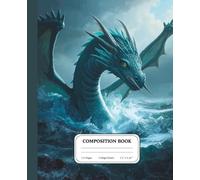 Abyssal Wave Dragon Notebook | Epic Ocean Fantasy Journal | College Ruled Writing Composition | Gift for Dragon Fans: Emerging from the Tempest Below