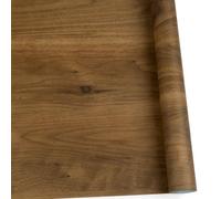 Abyssaly Wood Effect Vinyl Wrap Self Adhesive Wallpaper for Furniture, Dark Oak Wood Sticky Back Plastic Roll, Brown Wallpaper for Desk, Kitchen Worktop,Windowsill 40cm X 1000cm