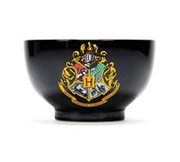 Abysse Corp Harry Potter Hogwarts Cereal Bowl Crest Logo Ceramic Cereal Bowl School Crest Black