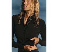 Abysse Rell UV Protection Rash Guard Top at Free People in Black, Size: Small - female