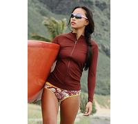 Abysse Sunn Rashguard at Free People in Coco Rib, Size: Medium - female