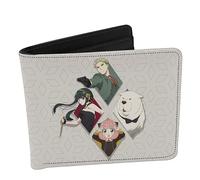 ABYSTYLE Spy x Family Forger Family Bi-fold Multipurpose Wallet 3.74" x 4.3" Money Credit Card Holders Anime Wallet Manga Merch Accessories Gift
