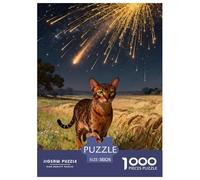 Abyssinian Cat 1000-Piece Jigsaw Puzzle for Adults Challenging Puzzle Games Fun, Challenging & Brainteasing Games for Adults And Kids Age 12 Years Up Home Decoration Puzzle 38x26cm/1000pcs