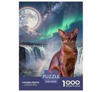 Abyssinian Cat 1000-Piece Jigsaw Puzzle For Adults Challenging Puzzles Fun, Challenging & Brainteasing Games Gifts for Men And Women Home Decoration Puzzle 70x50cm/1000pcs