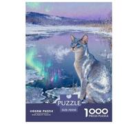Abyssinian Cat 1000-Piece Jigsaw Puzzle For Adults Educational Games Fun, Challenging & Brainteasing Games Gifts for Men And Women Decoration Puzzle 70x50cm/1000pcs