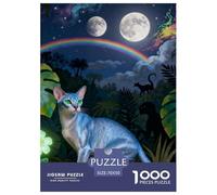 Abyssinian Cat 1000-Piece Jigsaw Puzzle For Adults Educational Games Fun, Challenging & Brainteasing Games for Adults And Kids Age 12 Years Up Decoration Puzzle 70x50cm/1000pcs