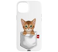 Abyssinian Cat In Pocket Peeking Cute Kitten Cat Case for iPhone 15 Plus
