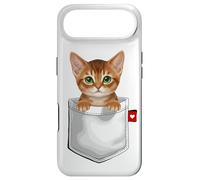 Abyssinian Cat In Pocket Peeking Cute Kitten Cat Case for iPhone Air