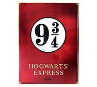 ABYstyle 3700789238089 Harry Potter Sign Track 9 3/4 Hogwarts Express 28 x 38 cm Metal Red