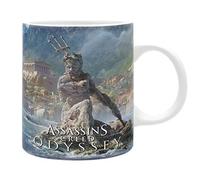 ABYSTYLE Assassin's Creed Greece White Printed Ceramic Mug, 11 oz Capacity.