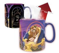 ABYSTYLE Beauty and the Beast Thermo-Reactive Mug - Official Disney Product - 460 ml - Changes on Contact Heat - Cardboard Box