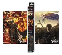 ABYSTYLE Berserk Unframed Boxed Poster 15" x 20.5" Featuring Guts, Griffith, Casca, Puck & Farnese Wall Art Prints for Bedroom Home Office Room Decor Gift