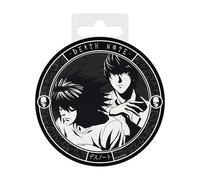 ABYSTYLE DEATH NOTE - Ceramic Coaster L & Light - Official Product - Dimensions 10cm Diameter - Non-slip Base