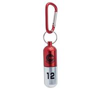 ABYSTYLE Dragon Ball Z 3D Red Capsule Corp Aluminum Keychain 3.3" x 1" Unscrew to Store Cash Anime Manga DBZ Accessories