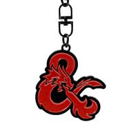 ABYSTYLE - Dungeons & Dragons Espersand Logo Keyring, Red, H. 3,7 cm x L. 3,8 cm
