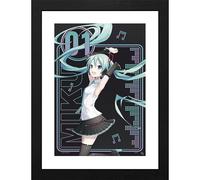 ABYSTYLE - Framed print Hatsune Miku "Wink" 30×40 cm - Official Product - Photo Paper - Reinforced PVC Frame