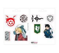 ABYSTYLE Fullmetal Alchemist Stickers - 16 x 11 cm, Vinyl, Red, White, Black, Cartoon, Single Use, Outdoor, Sticker