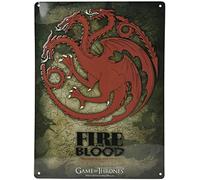 ABYstyle - GAME OF THRONES - Metal plate "Targaryen" (28x38)