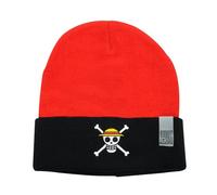 ABYSTYLE GB Eye One Piece Embroidered Skull Beanie Hat | Winter Hat | Beanie | One Piece Merchandise | One Piece Gifts Black
