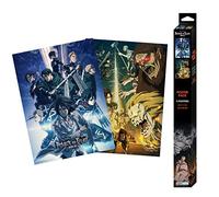 ABYstyle GBEye Attack on Titan Set 2 Chibi Posters Set of 2, Multi-Colour, 52 x 38 cm