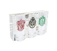 ABYstyle - Set of 3 Glasses - Harry Potter - Hogwarts/Slytherin/Gryffindor - Transparent Onesize