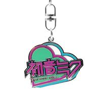 ABYSTYLE Hatsune Miku Grey Heart Keychain, 3.8 cm x 4.2 cm, Official Metal Keyring