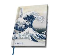 ABYSTYLE Hokusai Great Wave A5 Notebook Great Wave Art Hokusai Measures 8.5" x 6.1" With 180 pages Japanese Art Office School Supplies Accessories Merch Gift