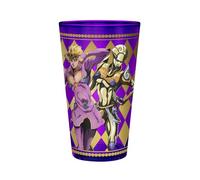 ABYSTYLE Jojo's Bizarre Adventure Golden Wind Premium Large Glass 13 Fl Oz Drinkware Home & Kitchen Anime Merch Gift