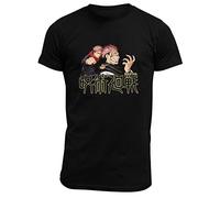 Jujutsu Kaisen - Itadori & Sukuna - T-Shirt - black - XXL - 100% Cotton,Jersey XXL