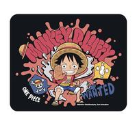 ABYSTYLE Luffy Chibi Soft Mouse Mat One Piece - Official Product - Size 21 x 22 cm - Smooth Surface & Non-Slip Base
