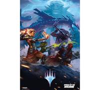 ABYSTYLE Magic The Gathering March of The Machine Unframed 91L x 61W cm Landscape Poster for Living Room, Bedroom, Home Office