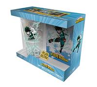 ABYstyle My Hero Academia Heroes 400ml Glass & A6 Notebook & Pin Badge Gift Set