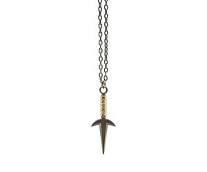 ABYSTYLE Naruto Shippuden Fourth Hokage Minato's Kunai Pendant Necklace, 24.8" Chain Anime Accessories Merch Gift