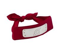 ABYSTYLE Naruto Shippuden Official Konoha Red Headband Replica Adult Size 35"x1.9" Anime Cosplay Naruto Merch Naruto Headband Naruto Cosplay Merch Gift
