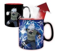 ABYSTYLE Naruto Shippuden Sharingan Heat Change Ceramic Color Changing Coffee Tea Mug 16 Oz. Anime Manga Drinkware Home & Kitchen Gift