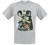 ABYstyle - Naruto Shippuden - T-Shirt - Group - Men - Grey(L)