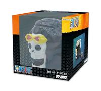 ABYSTYLE One Piece Brook Ceramic Coffee Tea Mug 3D 16 Fl Oz Anime Manga Drinkware Office Home & Kitchen Merch Gift