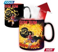 Abystyle One Piece Luffy Vs Kaidou 460Ml Ceramic Heat Change Mug