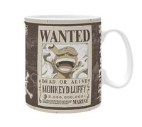 ABYSTYLE One Piece Luffy Wanted Ceramic Novelty Coffee & Tea 460ml / 16.2oz Mug | One Piece Mug | Coffee Mug | One Piece Merchandise | One Piece Gifts