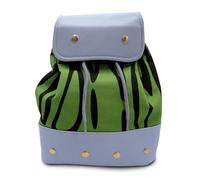 ABYSTYLE One Piece Portgas D.Ace Replica Backpack | One Piece Cosplay | Green Zebra-Striped Canvas | 35 X 30 x 12cm