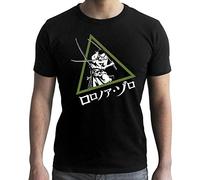 ABYstyle One Piece Zoro Men's T-Shirt Black - Black - X-Large