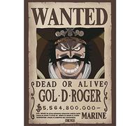 ABYSTYLE Poster One Piece Wanted Gol D, Roger 38x52cm