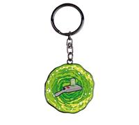 ABYSTYLE - RICK & MORTY - Mechanical Keychain Pistol Gate, Green, H. 5 cm x L. 4,6 cm