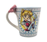 ABYSTYLE Sailor Moon & Luna 3D Handle Ceramic Coffee Mug 8.45 Fl oz