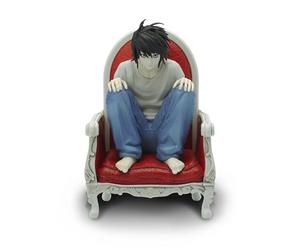 ABYSTYLE Studio Death Note Detective L SFC Collectible PVC Figure 5.5" Tall Statue Anime Manga Figurine Home Room Office Décor Gift