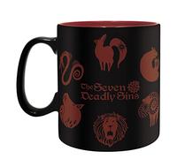 ABYstyle The Seven Deadly Sins Emblems Ceramic Coffee Tea Mug 16 Oz. Anime Manga Drinkware Merch Gift