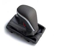 abywrpagg Compatible with A7 A6 Pa Style C7 2016 2017 2018 LHD Automatic Transmission Black Gear Shift Knob with Boot Gaiter Auto Accessories